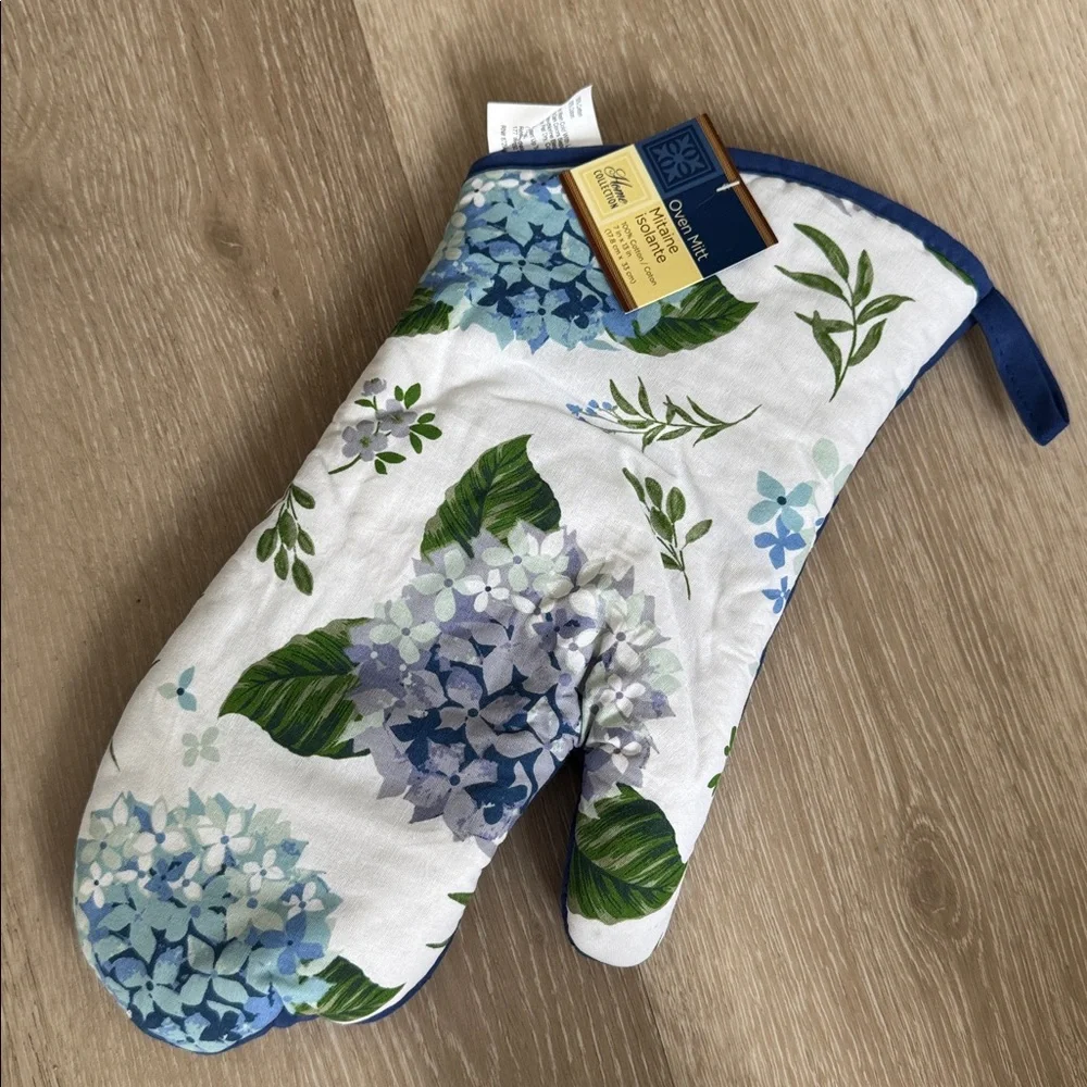 Hydrangea Floral Spring Kitchen 4pc Kitchen Linen Set NEW 🏷️